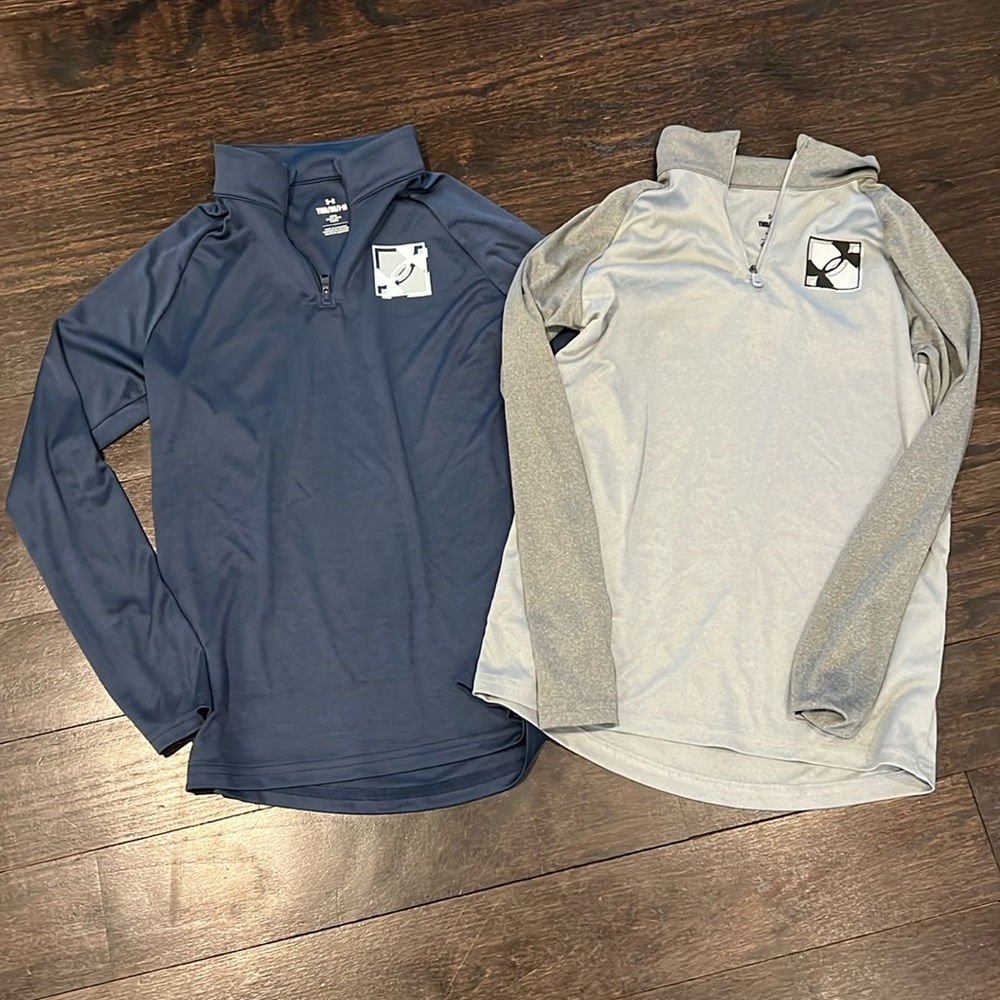 Set of two Under Armour half zip shirts